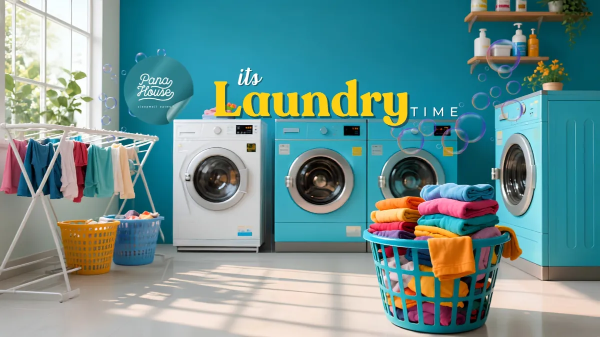 Staycation no worries, we have laundry!